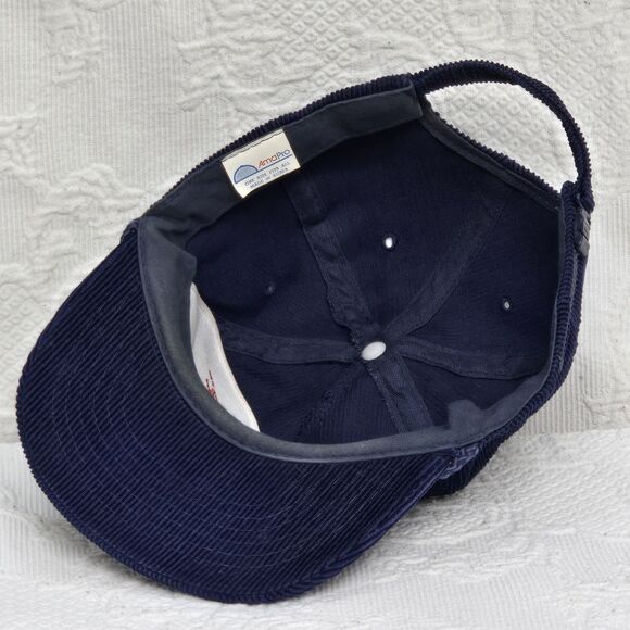 Chevrolet The Heartbeat Of America Blue Braided Corduroy Adjustable Vintage Hat - Picture 7 of 8